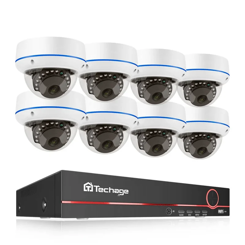 5MP Indoor Poe Camera System With 24 Hours Recording
