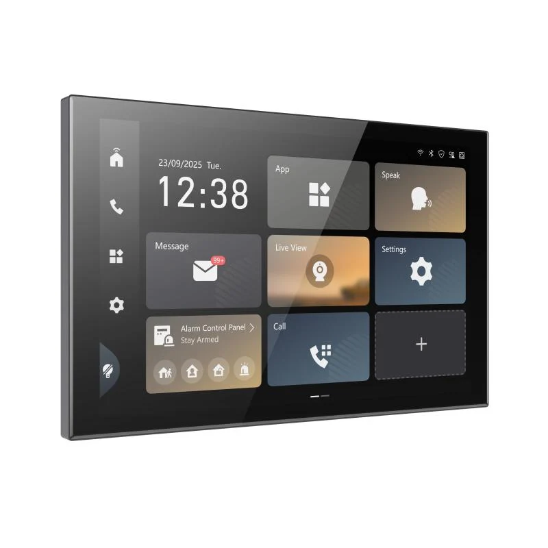 Hikvision DS-KC9570-WTE1/S, monitor de intercomunicador de 10" de la serie Ultra / panel de control para hogar inteligente
