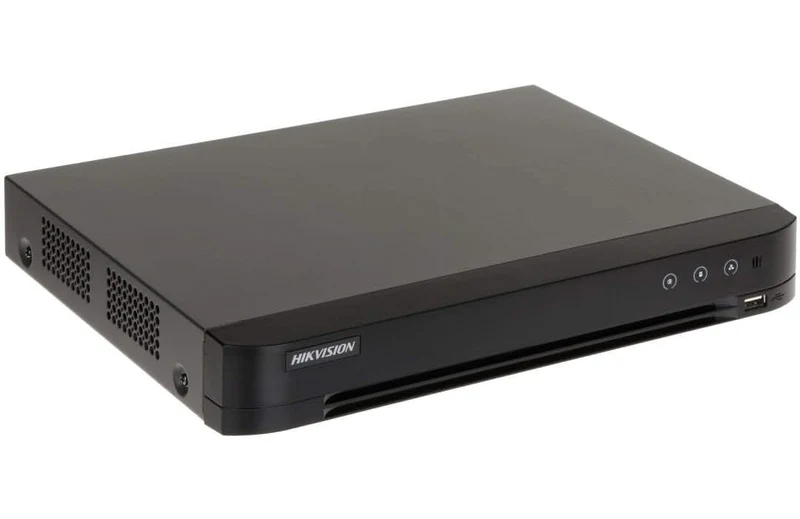 Hikvision iDS-7208HUHI-M2/P(C), 8x PoC, sin almacenamiento, 8 canales CVI/TVI/AHD, analógico e IP