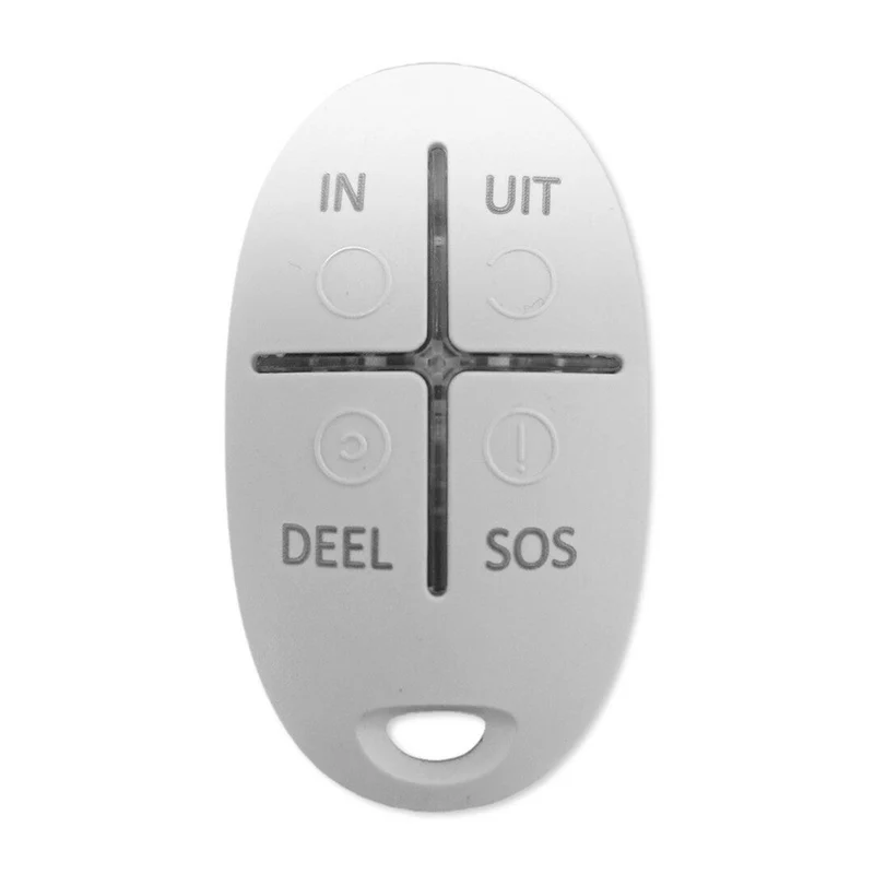 Mando a distancia inalámbrico Ajax Systems SpaceControl con texto grabado con láser en neerlandés