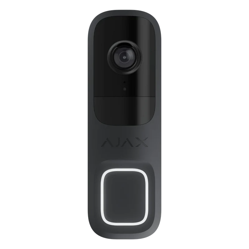 Ajax Systems DoorBell, cámara de 4 MP con IA integrada y sensor PIR, modelo DEMO, gris grafito