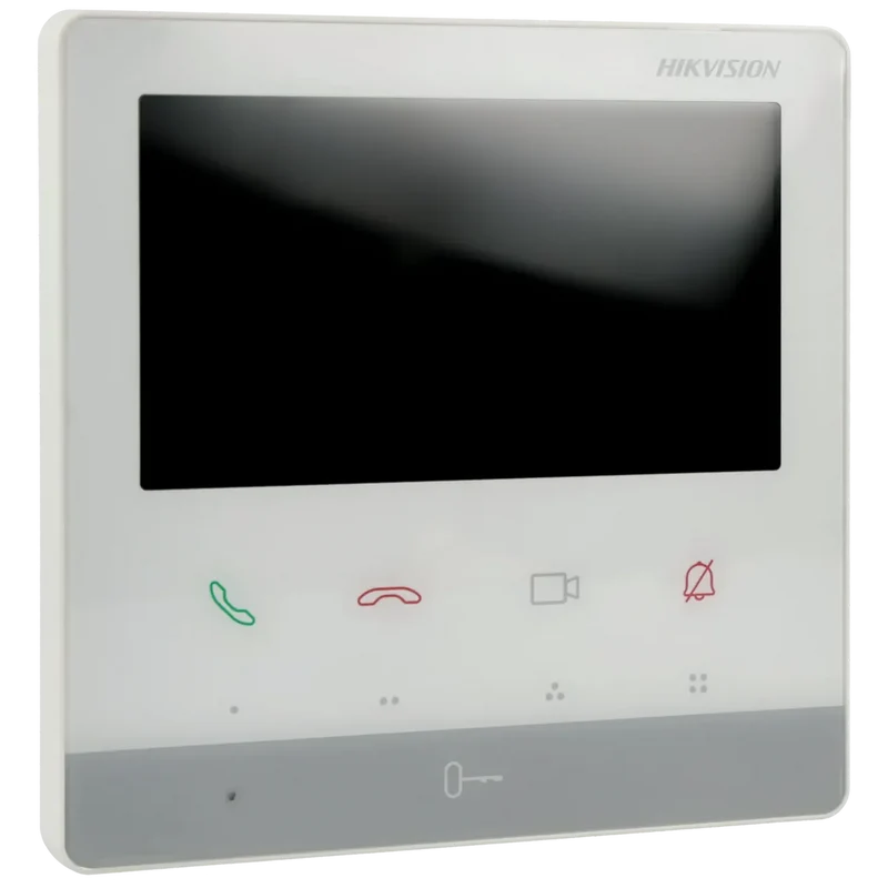 Hikvision DS-KH7100EY-E2-W, intercomunicador modular de 2 hilos, monitor de la estación interior