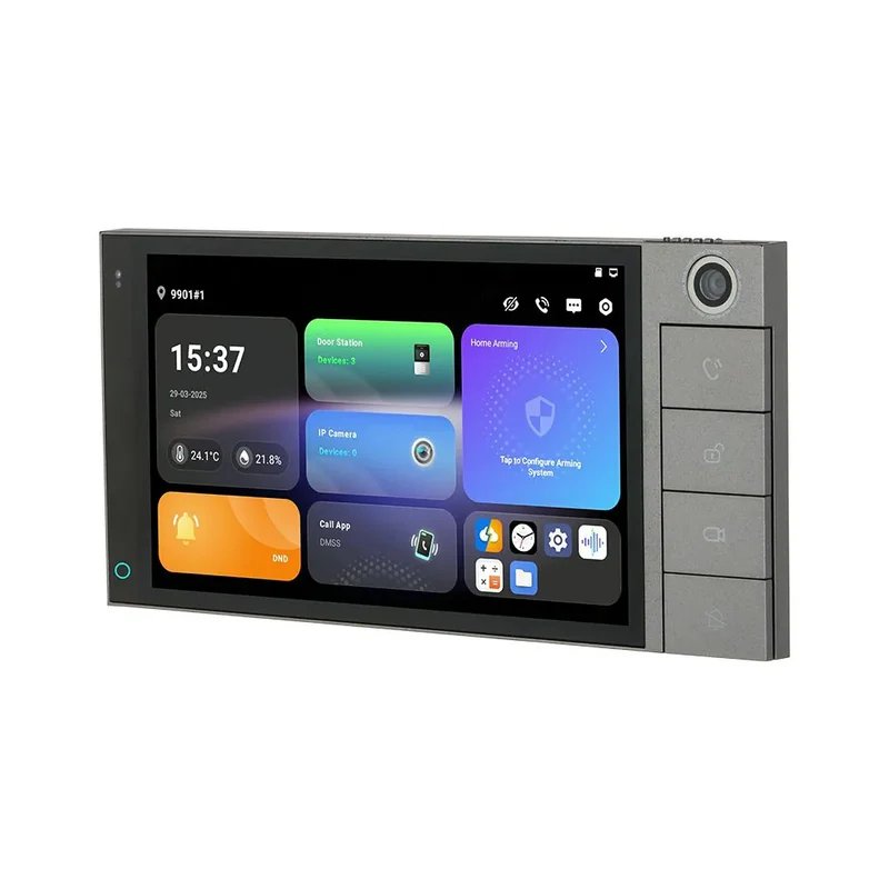 Dahua SCP3024B-CBZ, estación interior con Android 14, pantalla táctil IPS de 7" y módulo de cámara, empotrable