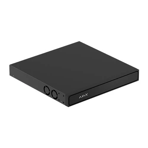 Grabador NVR H2DAC de Ajax Systems, 16 canales, HDMI 4K sin PoE, negro