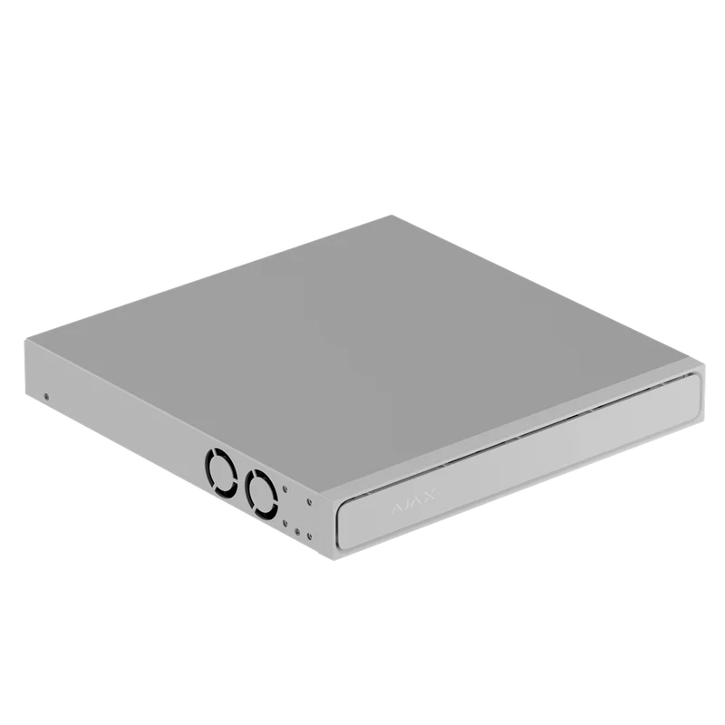 Grabador NVR H2D8PAC de Ajax Systems, 8 canales, 8 puertos PoE, HDMI 4K, blanco