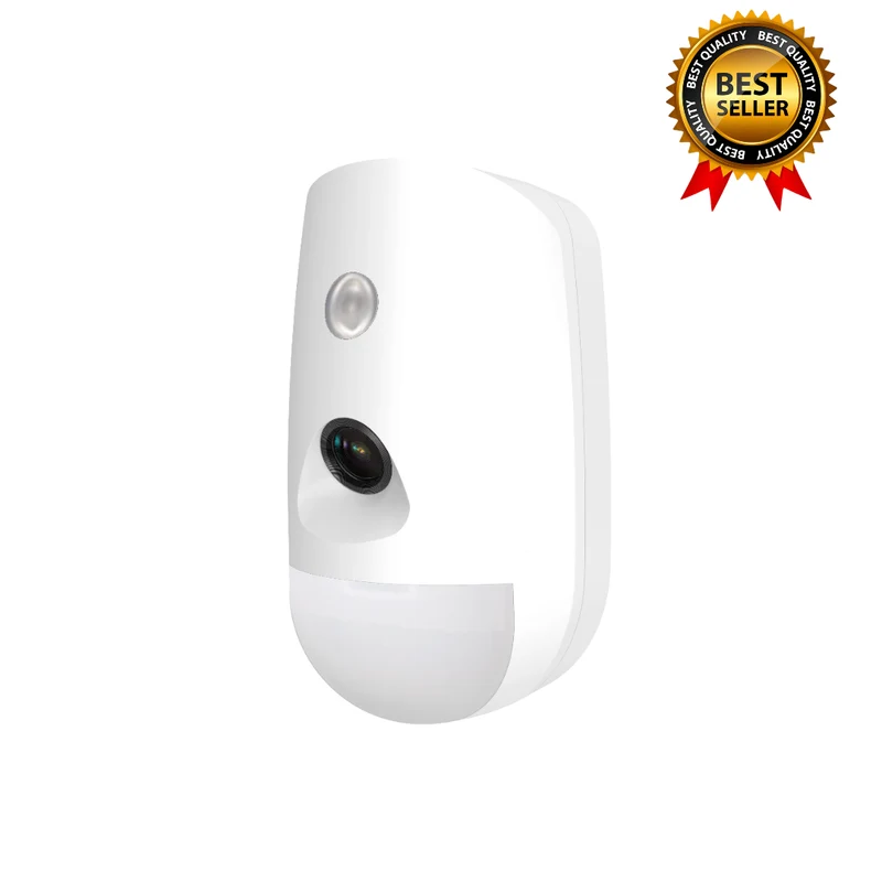 Hikvision DS-PDPC12P-EG2-WE, sensor PIR con cámara inalámbrico, alcance de 12 m