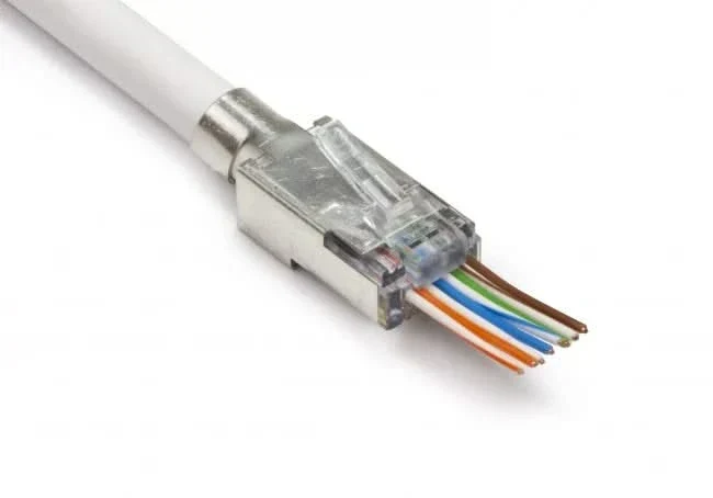 Juego de conectores Nedis RJ45 CAT7 FTP «Pass Through», 10 unidades