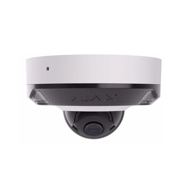 Cámara IP Ajax Systems DomeCam Mini HL Blanca de 8 MP y 4K con iluminación híbrida