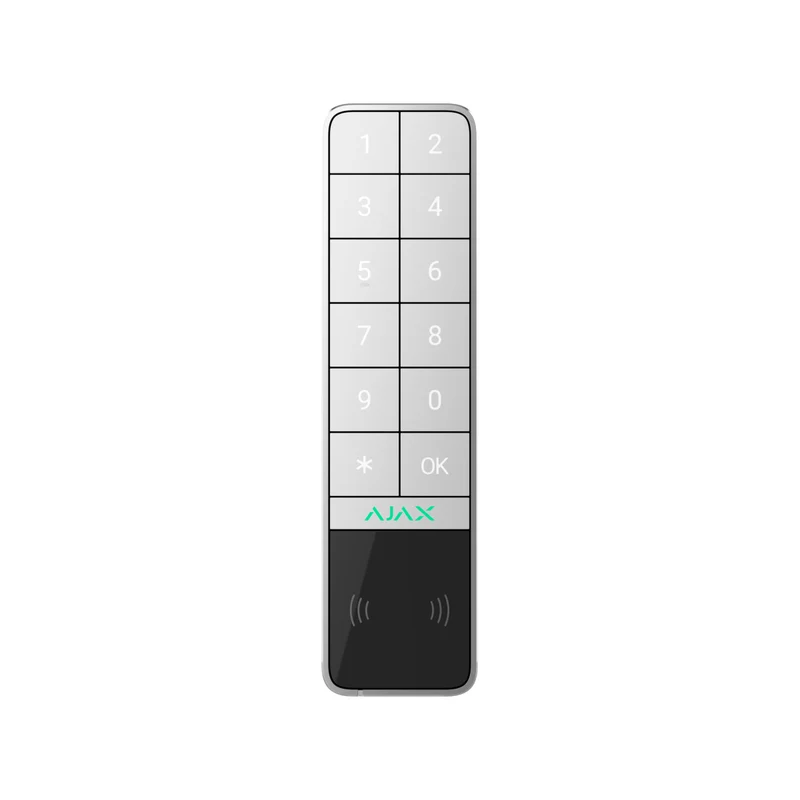 Lector de tarjetas inalámbrico Ajax Systems KeyPad Outdoor Jeweller con DESFire y BLE