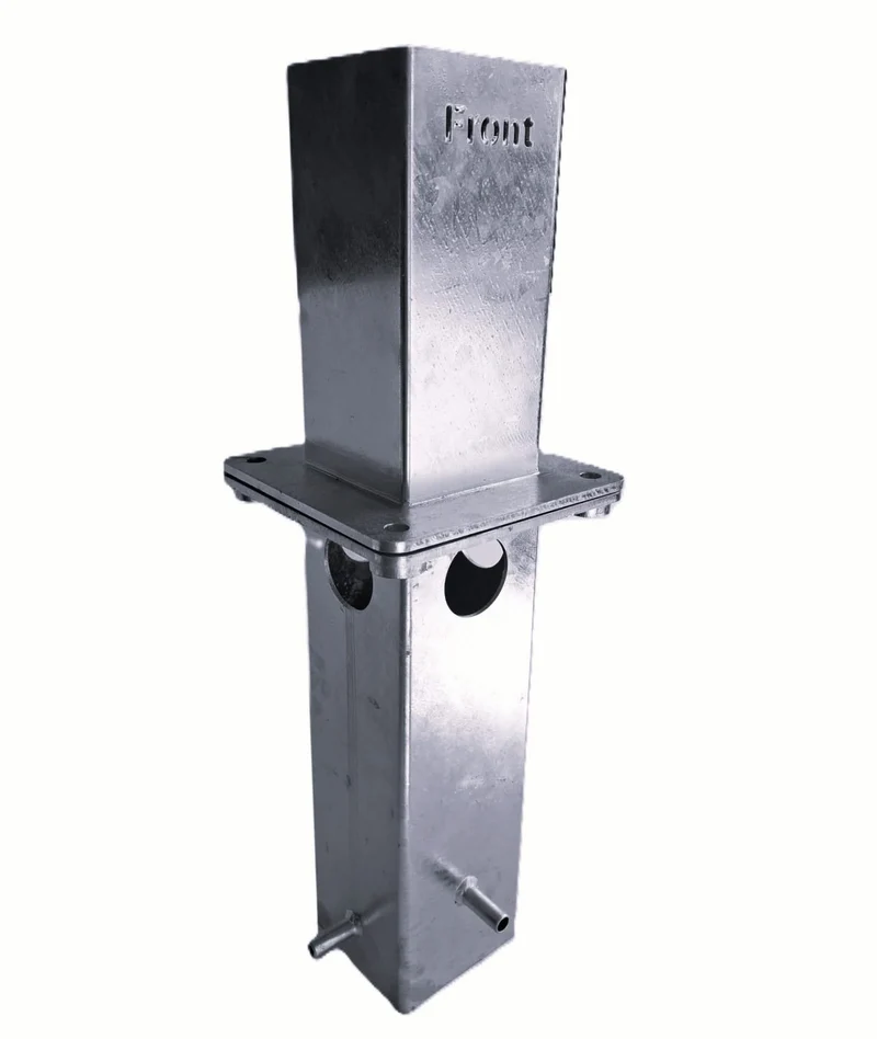 Alarma Total Base de soporte + pie de montaje para columna de intercomunicador de 15 x 15 cm