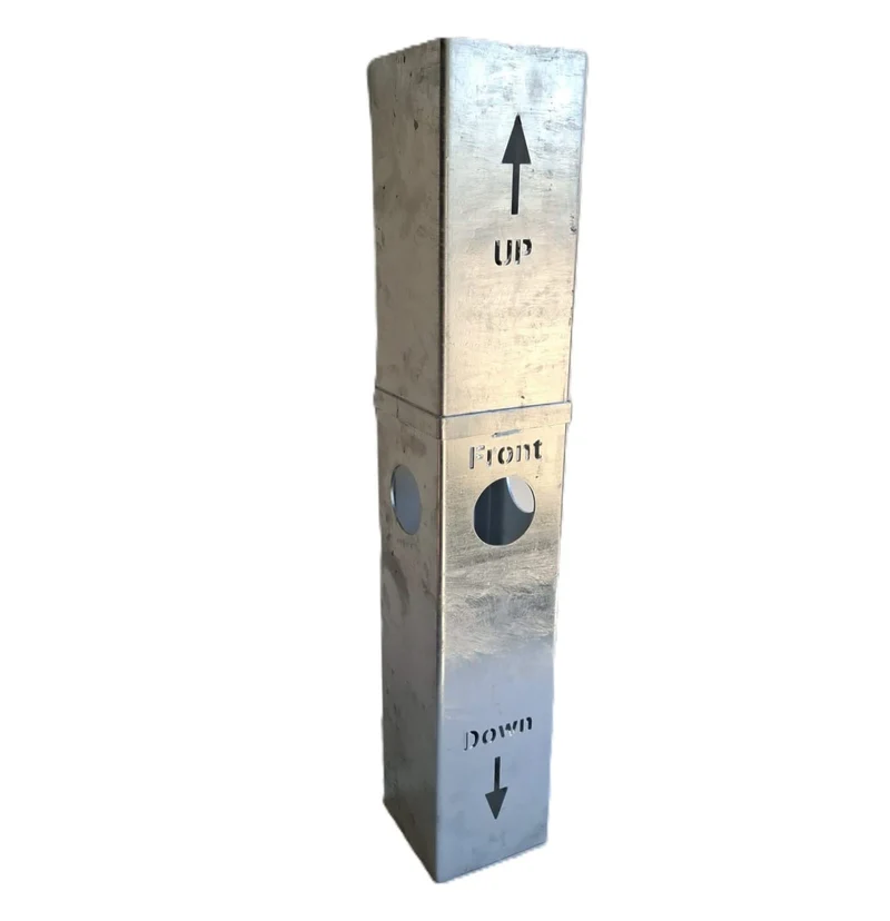 Alarma Total Cubierta deslizante para el tubo de cimentación de la columna de intercomunicador de 15 x 15 cm
