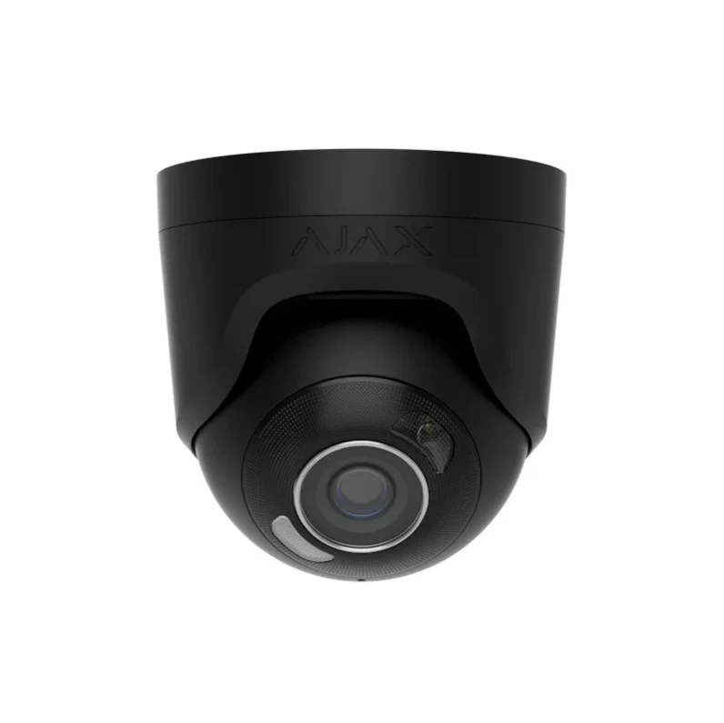 Cámara IP híbrida Ajax Systems TurretCam HL, negra, 5 Mp, con iluminación