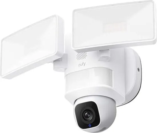Eufy Floodlight Cam E30, cámara WiFi con función de giro e inclinación y focos