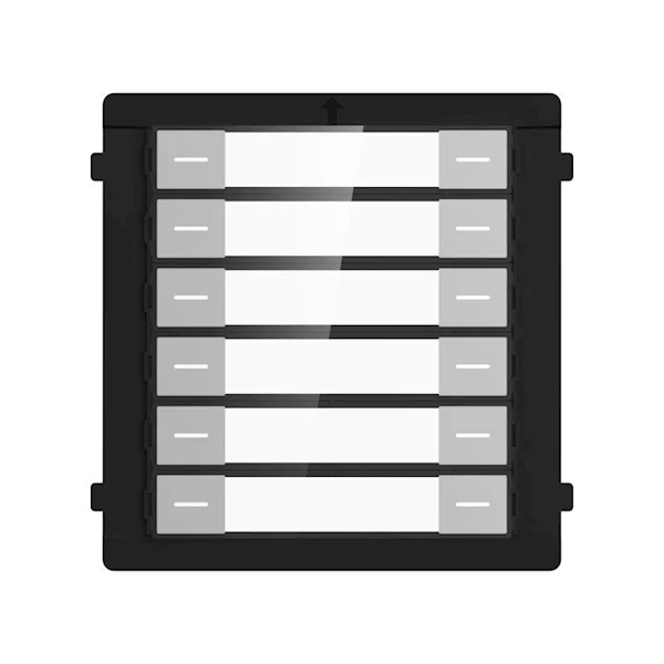 Hikvision DS-KD-K12/S: pulsador de llamada de acero inoxidable con 12 botones