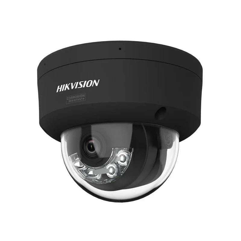 Hikvision DS-2CD2147G3-LIS2UY Negro, cámara domo de 4 MP, ColorVu 3.0, anticorrosión y doble micrófono