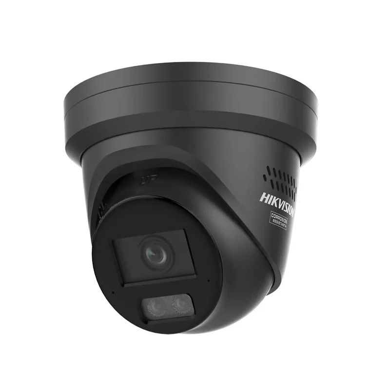 Hikvision DS-2CD2387G3-LI2SUY/SL Negro, 8 MP 4K, ColorVu 3.0, LED estroboscópico, anticorrosión, doble micrófono