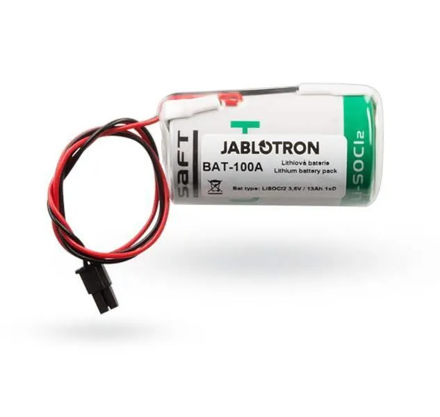 Batería Jablotron Bat-100 para JA-163A RB, batería de litio de 3,6 V y 13 Ah, 1xD