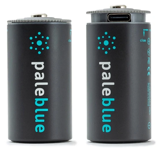 Batería recargable Li-Ion Pale Blue tipo C Pack de 2 pilas C con cable USB-C 2x1