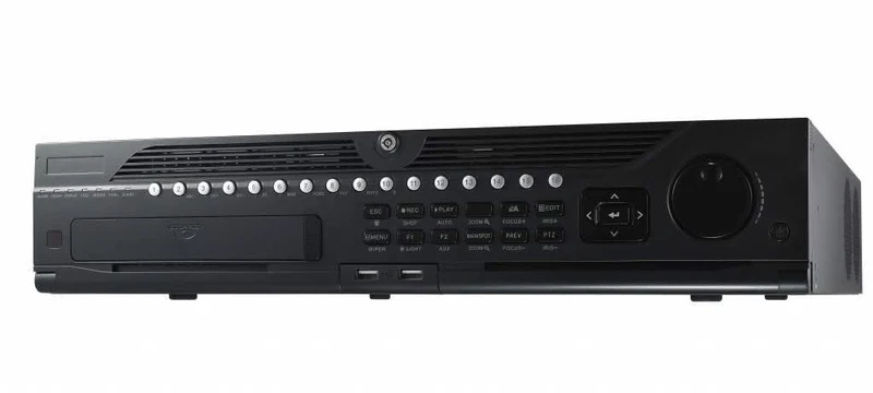 Grabador de vídeo en red Hikvision DS-9632NI-I8 (32 cámaras), 8 puertos SATA, 2 puertos LAN