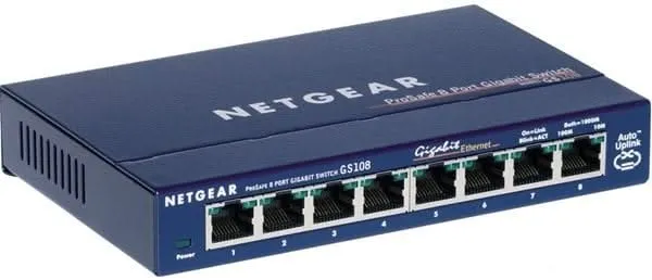 Conmutador Gigabit de 8 puertos Netgear GS108GE