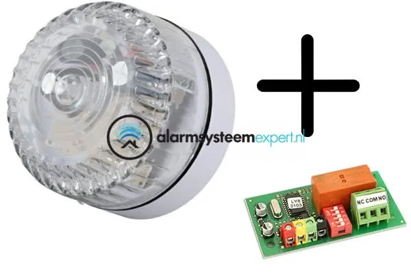 Alarma Total Luz intermitente profesional, modelo bajo + JB-111N