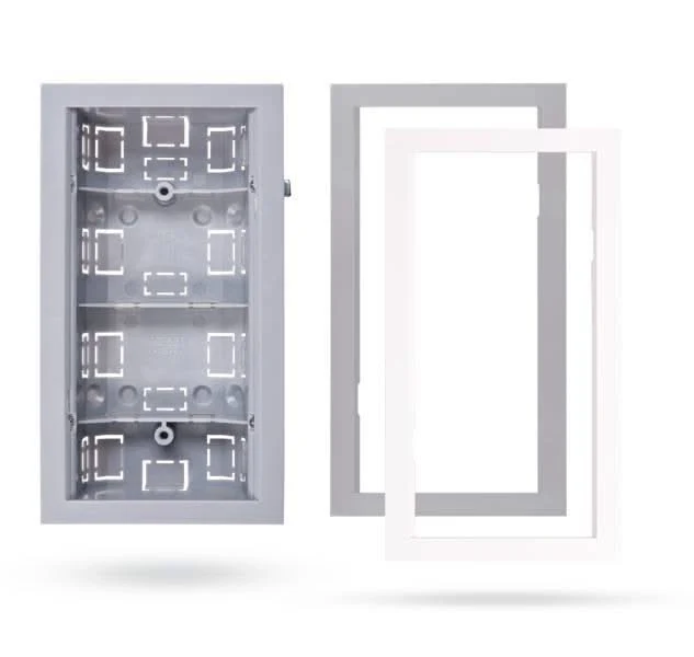 Jablotron JA-193PL-F-M-G, marco gris para caja de montaje del sensor PIR inalámbrico Designline