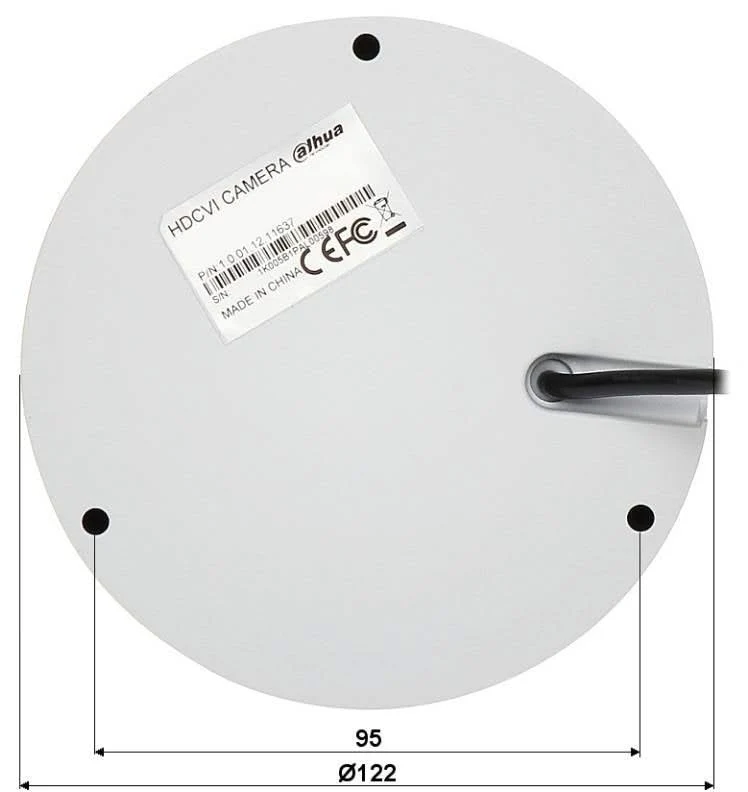 Dahua HAC-HDBW2241RP-Z, cámara domo Starlight con objetivo motorizado. 2 Mp.