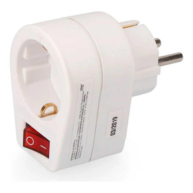 EDM Clavija Adaptadora con Interruptor – Clavija Adaptadora con Interruptor para Control de Equipos