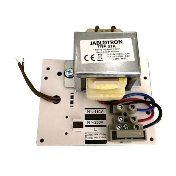 Transformador Jablotron TRF-01A-C para las centrales JA-82 y JA-100/101