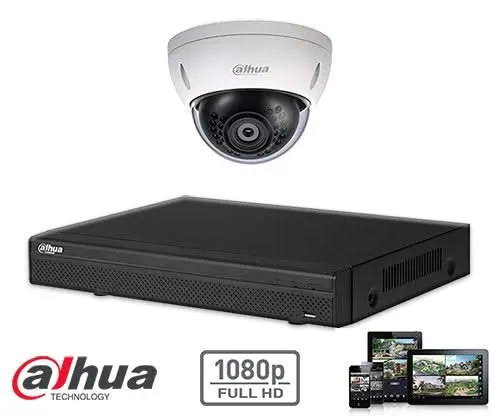 Kit Dahua Full HD-CVI: conjunto de seguridad con 1 cámara domo de 2 megapíxeles