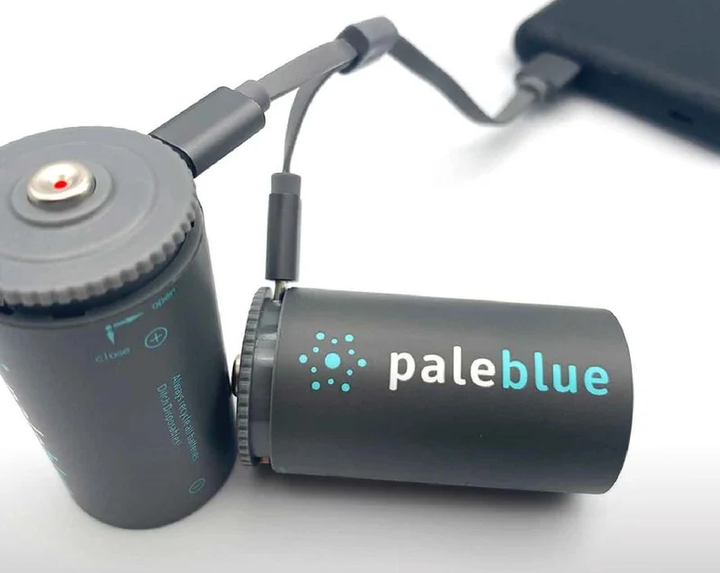 Batería recargable Pale Blue Li-Ion tipo D 2 Pack