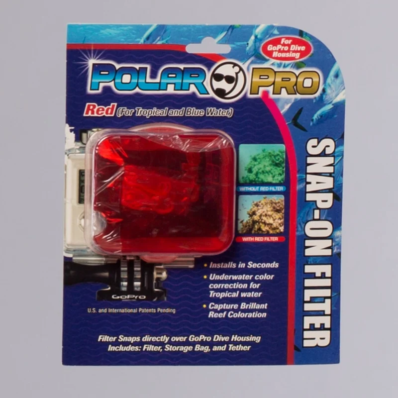 PolarPro Hero2 Carcasa de buceo con filtro rojo