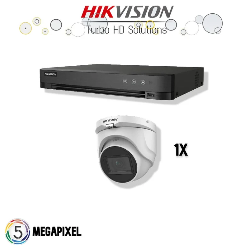 Kit Turbo HD de Hikvision | 1 cámara Eyeball | 5 megapíxeles |