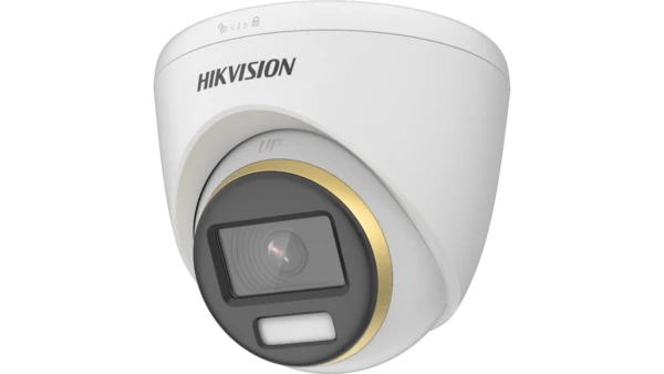 Hikvision DS-2CE72DF3T-FS, 2 Mp, Turbo HD, ColorVu Dome, ¡a todo color!