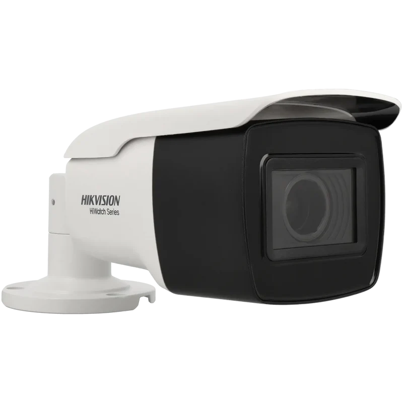 Hikvision HWT-B381-Z, 8 MP (4K), 80 m IR, objetivo con zoom motorizado, cámara tipo bala coaxial Turbo HD