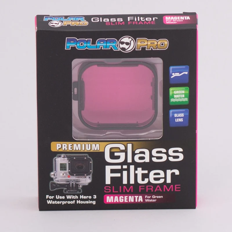 Filtros de cristal PolarPro Hero3 Slim Line/Magenta