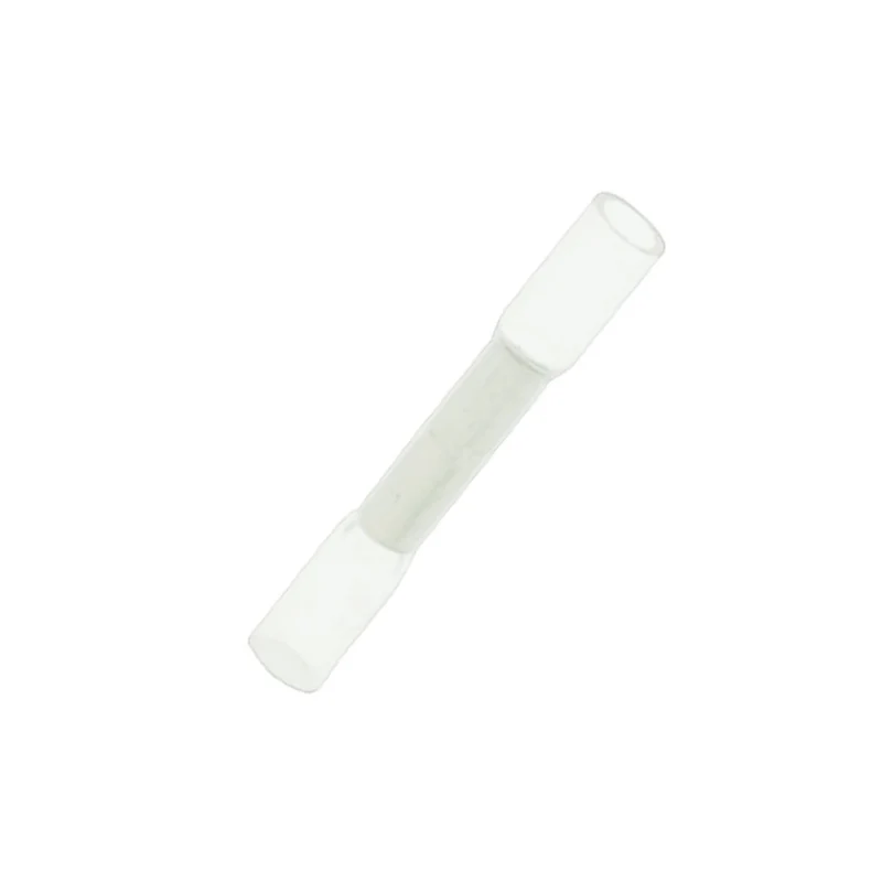Conectores a tope termorretráctiles con revestimiento adhesivo / Blanco / Paquete de 100