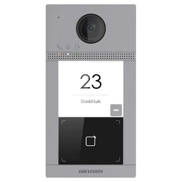 Hikvision DS-KV8113-WME1 Empotrable, 1 pulsador, iluminación IR, PoE, 12 V