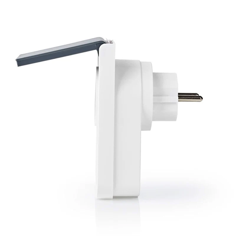 Enchufe inteligente Wi-Fi Nedis para exteriores | Resistente a las salpicaduras | IP44 | Monitor de consumo | Schuko tipo F | 16 A
