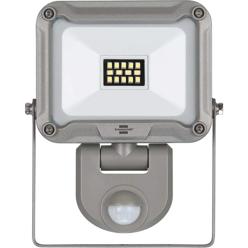 Proyector LED Nedis con sensor, 10 W, 900 lm, gris