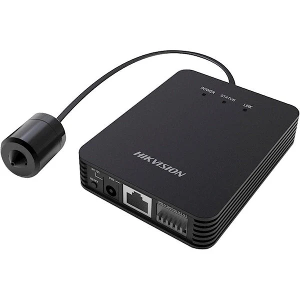 Hikvision DS-2CD6425G1-10, cámara pinhole de 2 MP con lente cilíndrica, lente de 3,7 mm (cable de 8 m)