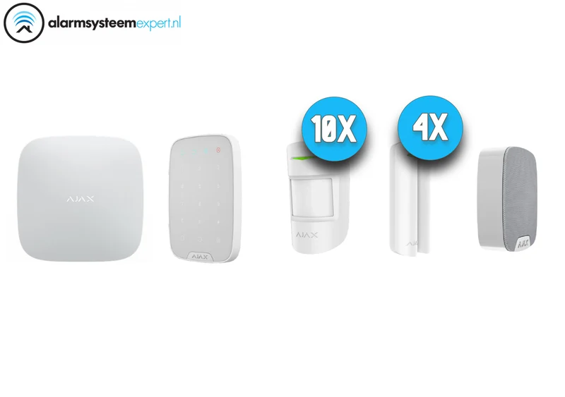 Kit de sistema de alarma Ajax Systems 6, inalámbrico (blanco)
