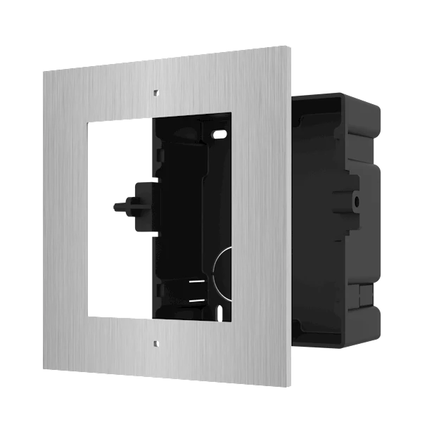 Hikvision DS-KD-ACF1/S Marco empotrable de 1 módulo de acero inoxidable