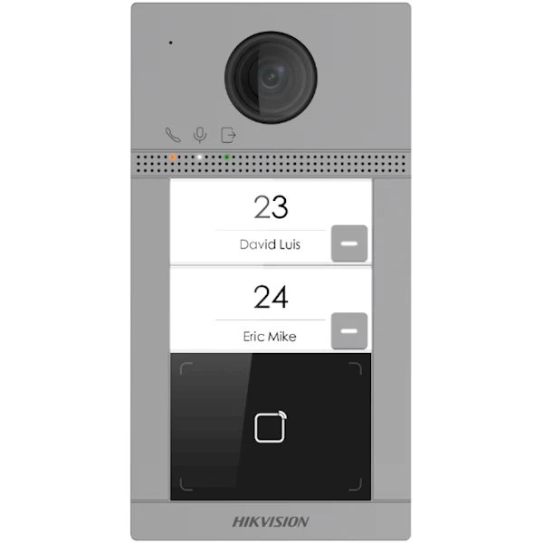 Hikvision DS-KV8213-WME1 Empotrable, 2 pulsadores, iluminación IR, PoE, 12 V