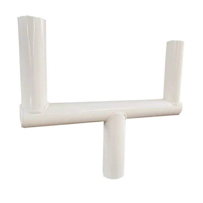 Mástil para cámara, pieza en T de 70 mm, color blanco RAL 9010