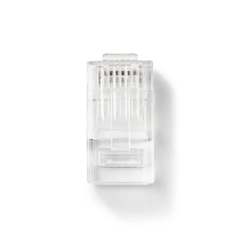 Conector Nedis RJ45 CAT5 UTP «Pass Through» de 10 unidades (cables rígidos)
