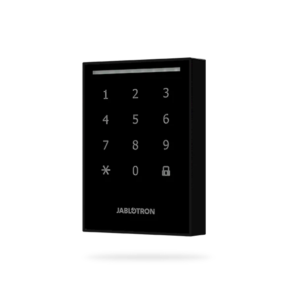 Jablotron JA-121E-BK: unidad de control exterior con lector, color negro