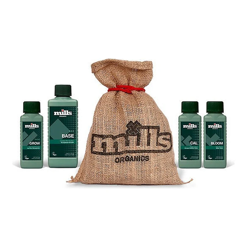 Mills Organic Pack – Pack de Fertilizantes Orgánicos Mills para Crecimiento y Floración Indoor