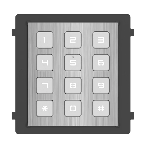 Teclado Hikvision DS-KD-KP/S de acero inoxidable