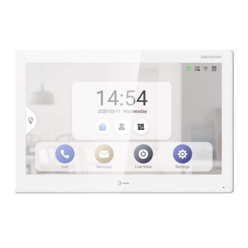 Hikvision DS-KH9310-WTE1 (B) Estación interior con Android y PoE, 7 pulgadas